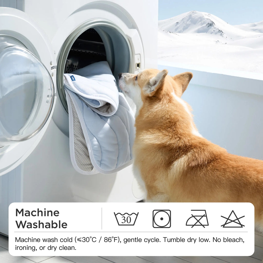 【Deals for You Days】Bedsure Cooling Thin & Thick Mat for Dogs – Q-MAX>0.4 Washable Pet Cooling Pad, No Gel, No Electric, Non-Slip Summer Crate Bed for Large Dogs